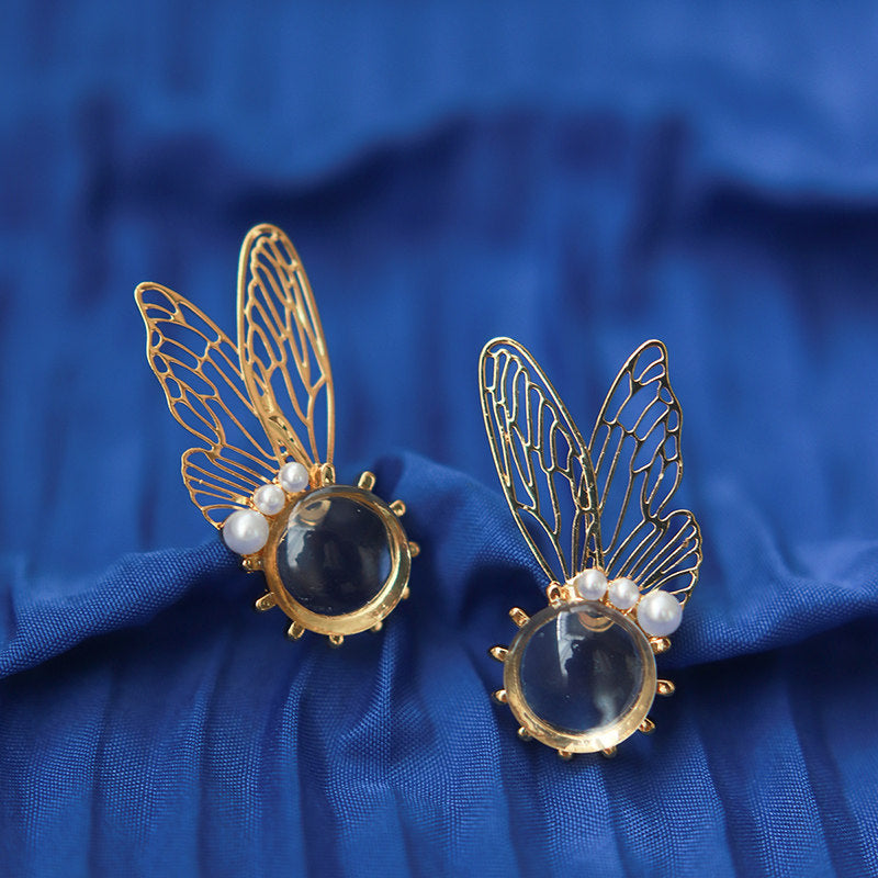 Fairy Ear Transparent Wing Glamorous Earrings CSOMALL