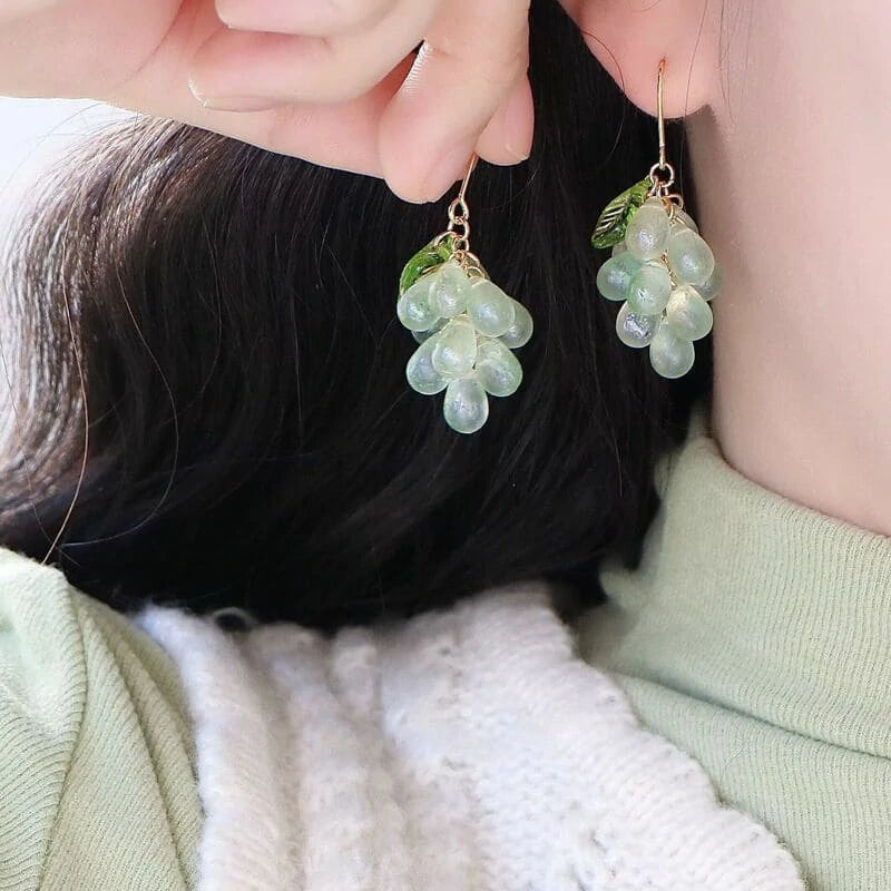 Fruit Earrings, Sweet Grape Earring CSOMALL