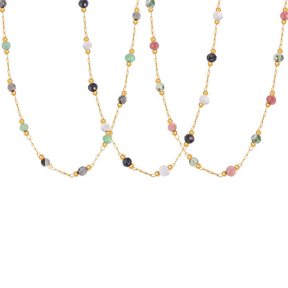Double Layer Stacked Necklace, Collarbone Necklace CSOMALL