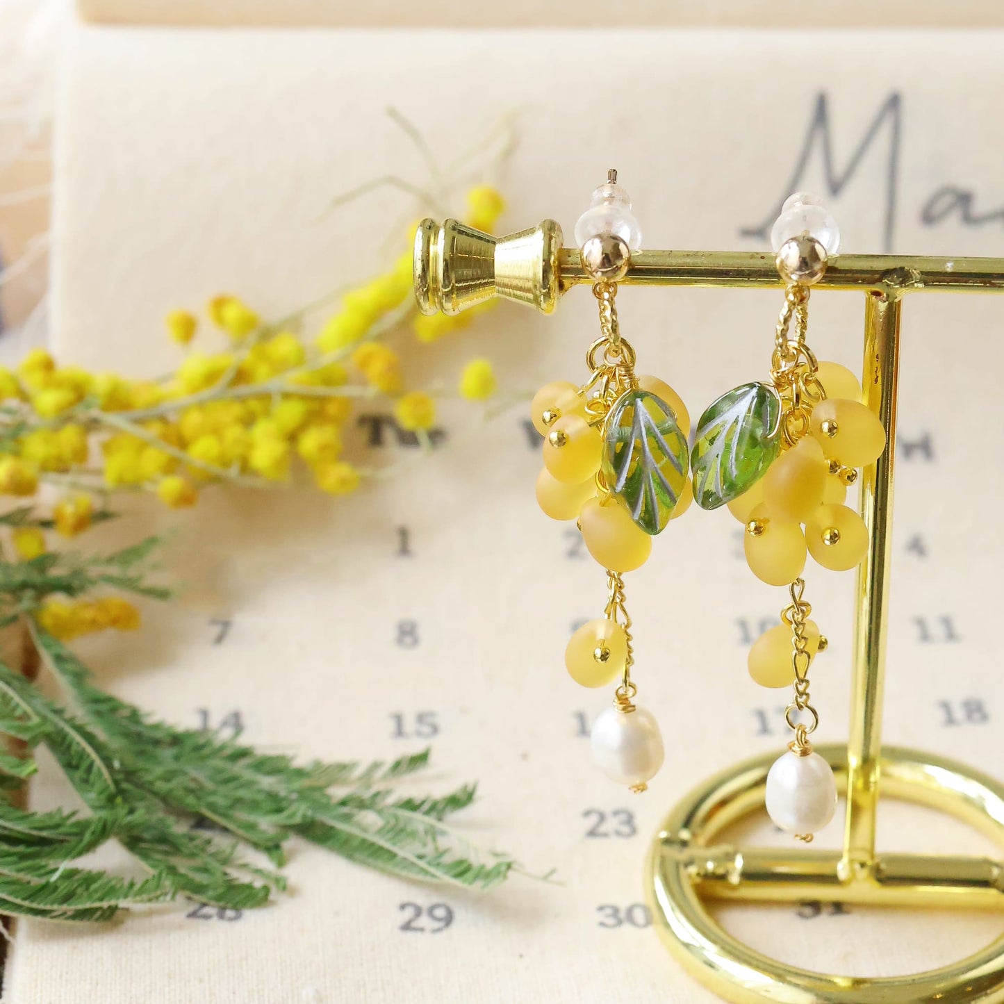 Yellow Grape earrings CSOMALL