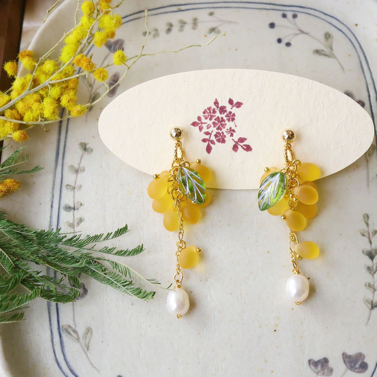 Yellow Grape earrings CSOMALL