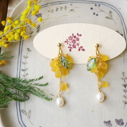 Yellow Grape earrings CSOMALL