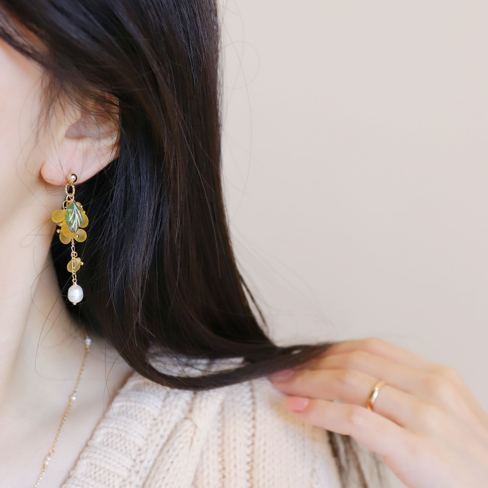 Yellow Grape earrings CSOMALL