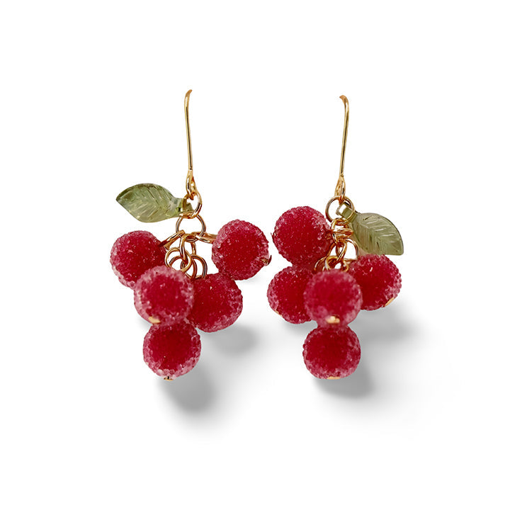 Grape Earrings, Berry Fruit Earrings CSOMALL