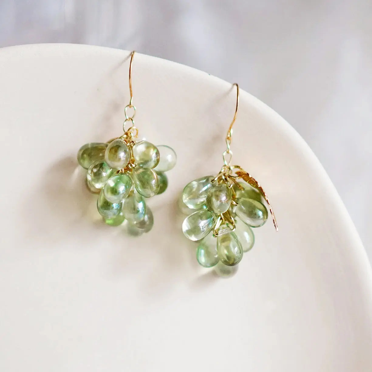 Czech Glass Grape Bead Earrings CSOMALL