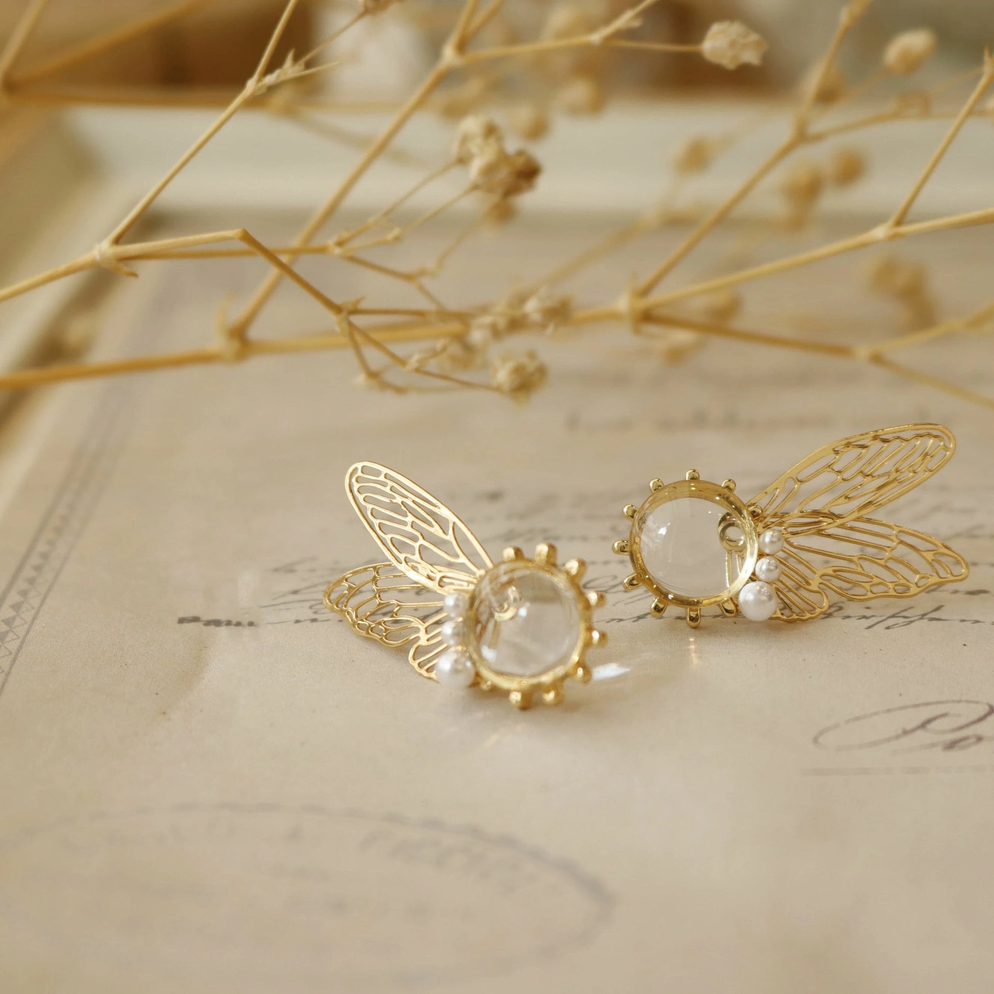 Fairy Ear Transparent Wing Glamorous Earrings CSOMALL