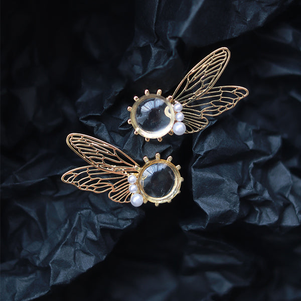 Fairy Ear Transparent Wing Glamorous Earrings