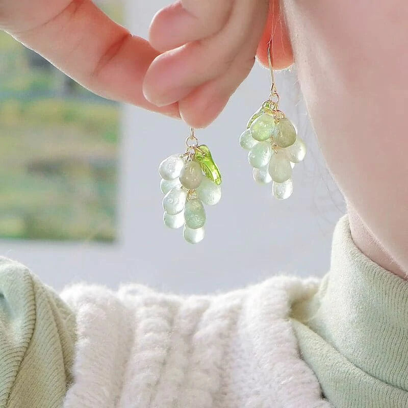 Fruit Earrings, Sweet Grape Earring CSOMALL