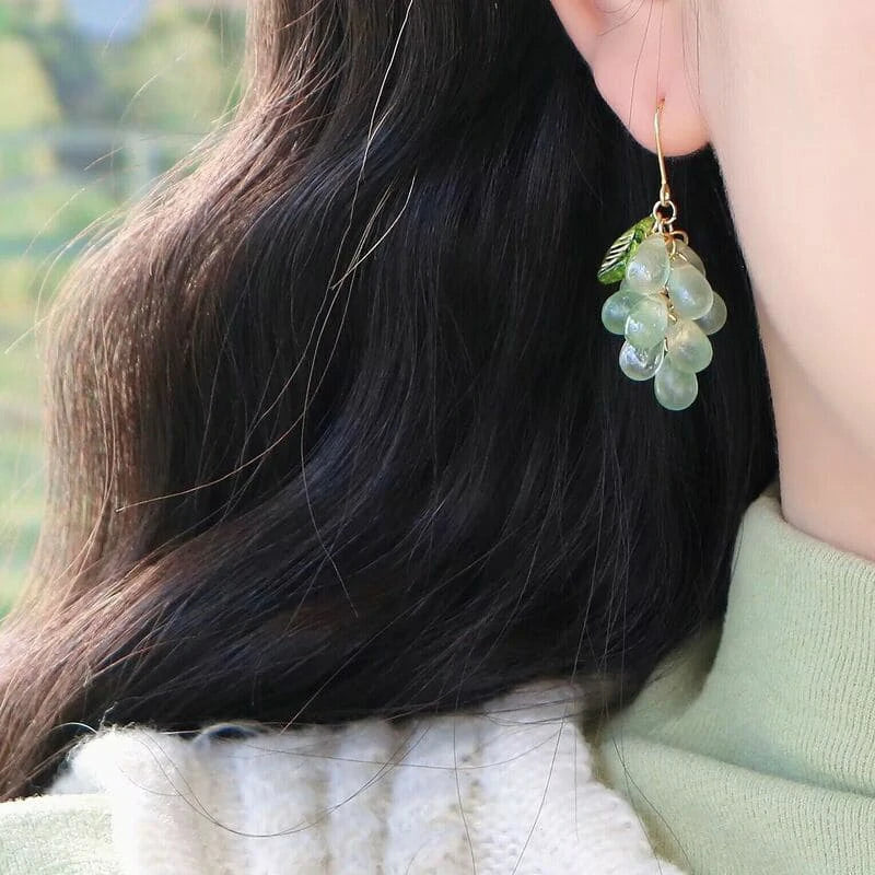 Fruit Earrings, Sweet Grape Earring CSOMALL