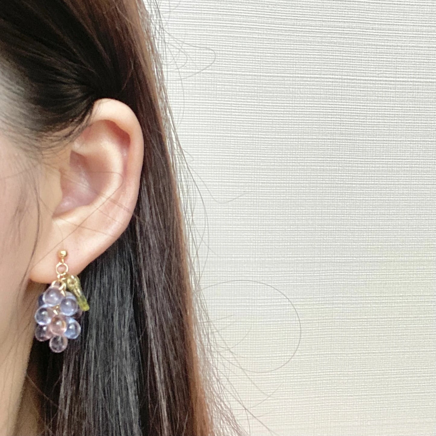 Czech Glass Purple Earrings