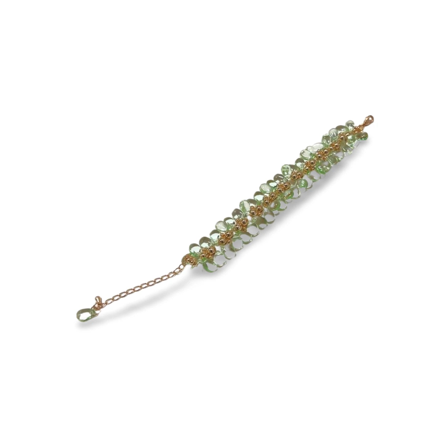 Handmade Green Glass Water Drop Bracelet CSOMALL