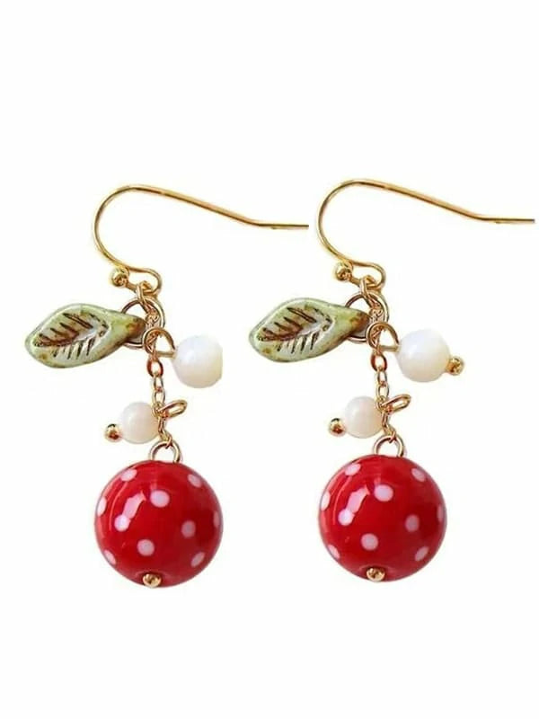 Handmade Jewelry Resin Berry Birthday Christmas Earrings Gifts For Her