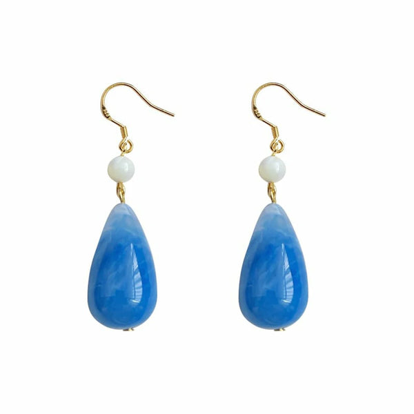 Haze Blue Original Design Handmade Earrings Are Elegant and Versatile