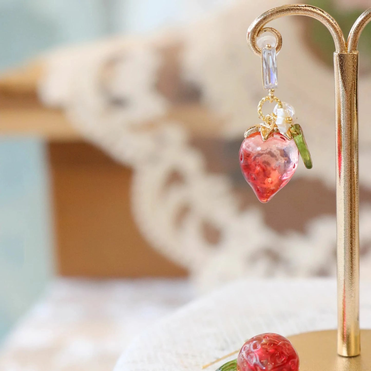 Strawberry dangle earrings CSOMALL