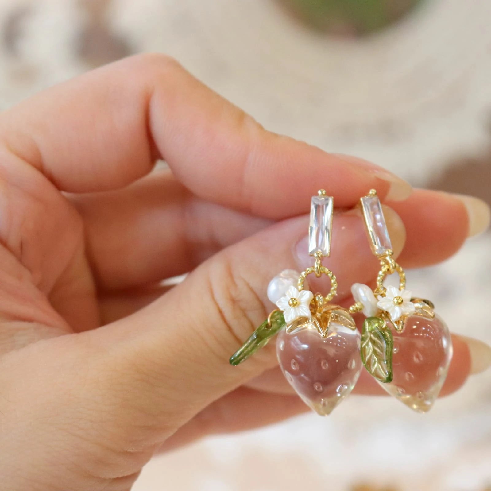 Strawberry dangle earrings CSOMALL
