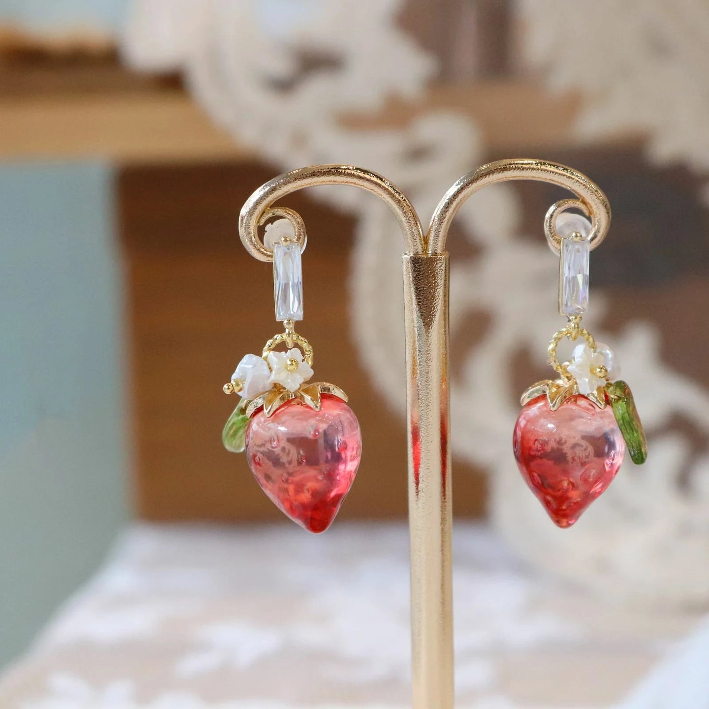 Strawberry dangle earrings CSOMALL