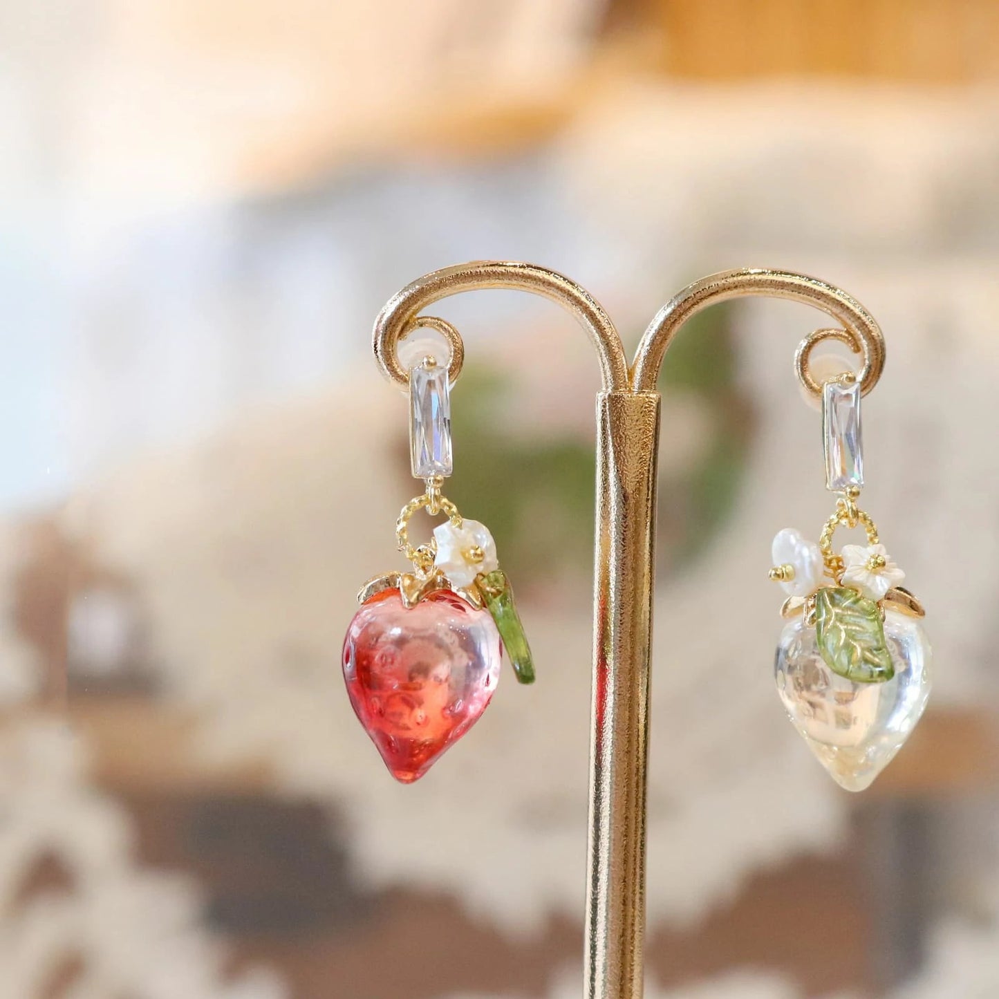 Strawberry dangle earrings CSOMALL