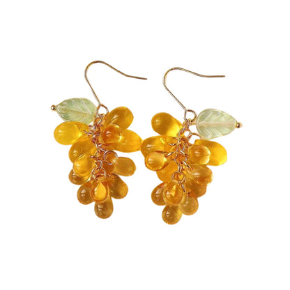 Handmade Gold Grape Earrings CSOMALL